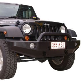 TJM EXPLORER HEAVY DUTY BUMPER BLACK STEEL 070SB03N36Z JK 03/07-03/19 795
