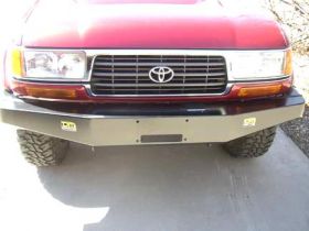 TJM FRONTIER HEAVY DUTY BUMPER BLACK STEEL 074SB17B80LCDS 80 SERIES 01/90-12/97 695
