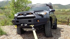 TJM FRONTIER HEAVY DUTY BUMPER BLACK STEEL 074ST17A86ZDS Explorer 1295