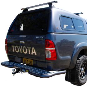 TJM RB6 REAR PROTECTION BUMPER STEP & TOWBAR BLACK STEEL 081SB27387Z 7th GEN 08/11-08/15 949
