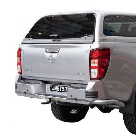 TJM RB6 REAR PROTECTION BUMPER STEP & TOWBAR BLACK STEEL 081SBRBA46H Steel Rear Bars 1295