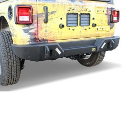 TJM REAR BUMPER CARRIER BLACK STEEL 081ST37A36L Steel Rear Bars 695